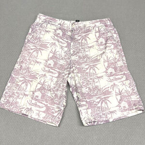 Ralph Lauren Shorts Mens 34 Purple Tropical Beach Chino Polo Jeans Co
